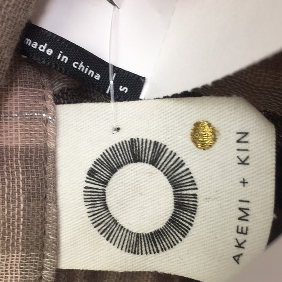 Anthropologie Soft Cotton Plaid Short Sleeve Tunic - Picture 5 of 5